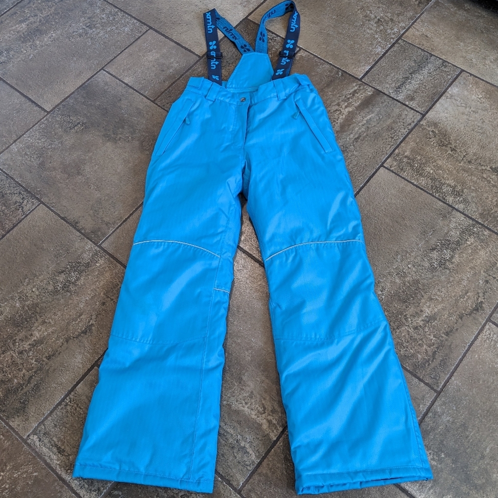 xmtn Girls Ski Snow Pants Water Resistant Skiing Athleisure Teal Size L ( 14/16)